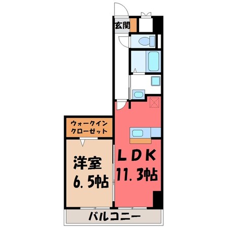 江曽島駅 徒歩27分 1階の物件間取画像